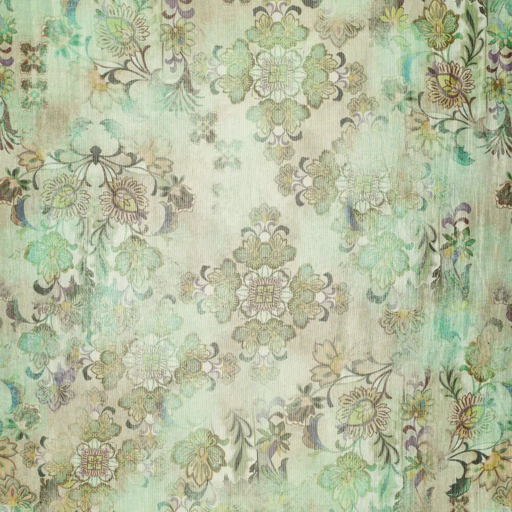 Party Cotton- Antique flower painting (Coupon 1,5m)